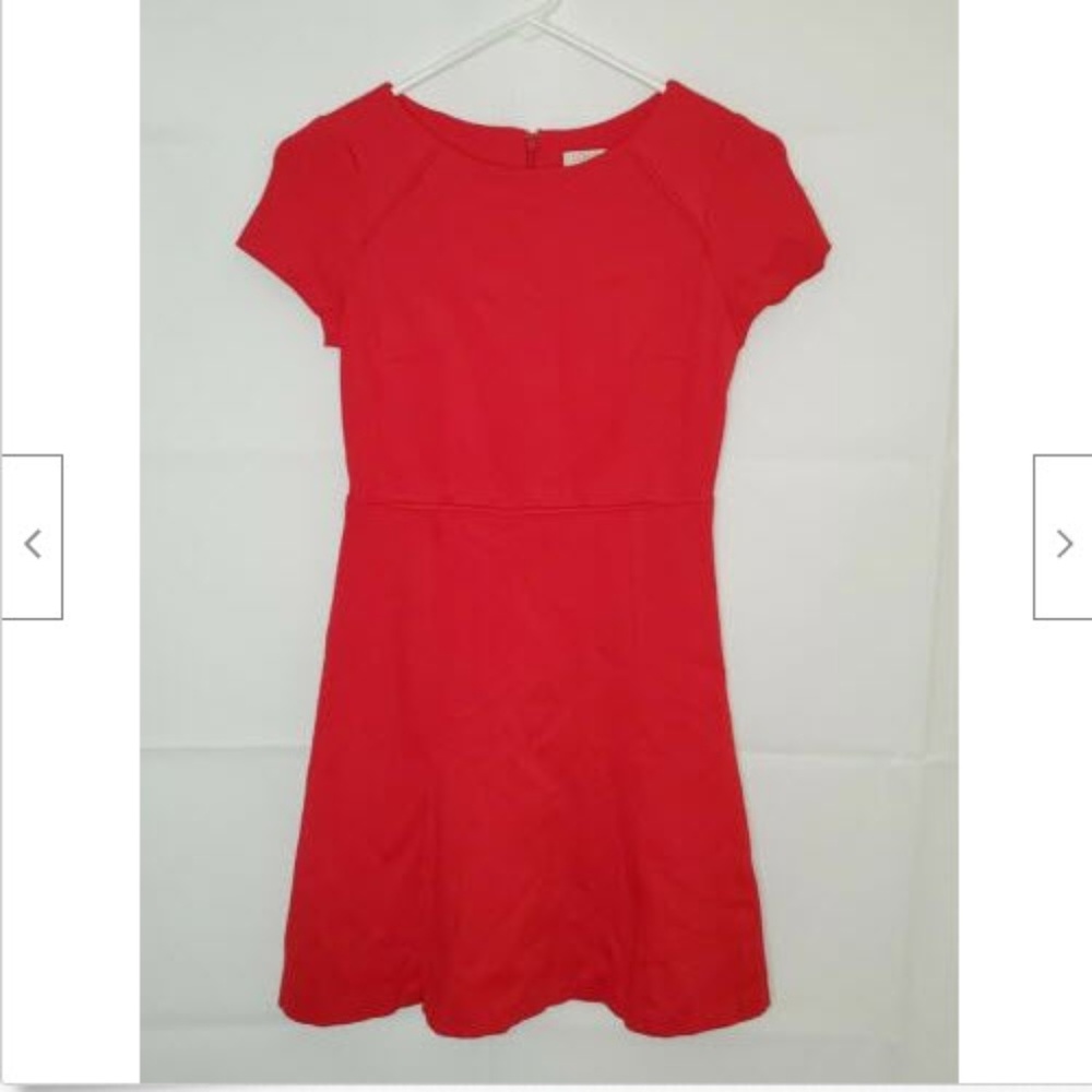 J Crew Womens Dress 00 Cap Sleeve Crew Neck Mini